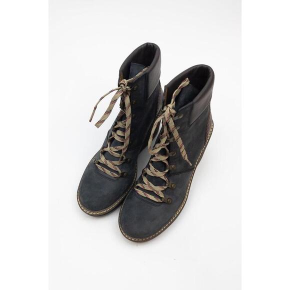 See By Chloe Navy And Brown Wedge Suede Boot - Picture 4 of 6